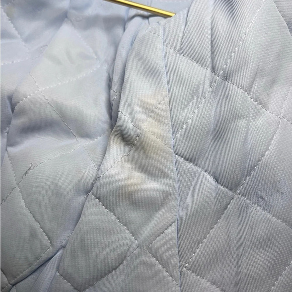 Vintage Kids Hooded Coat Blue with Patchwork - Picture 6 of 8